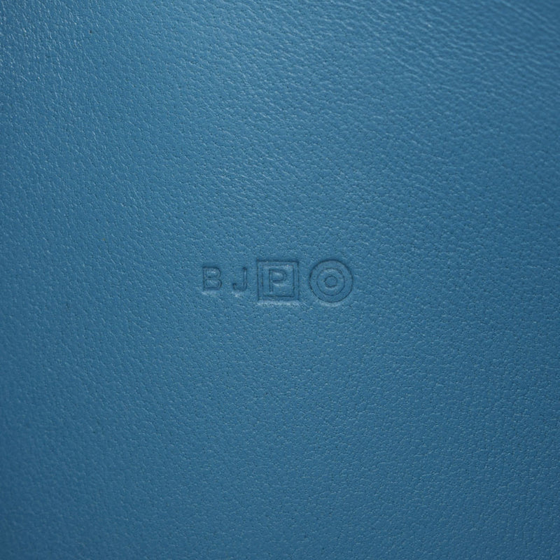 HERMES Hermes Dogon GM Blue Jean Paladium Bracket □ P engraved (around 2012) Unisex Togo Long Wallet AB Rank Used Ginzo