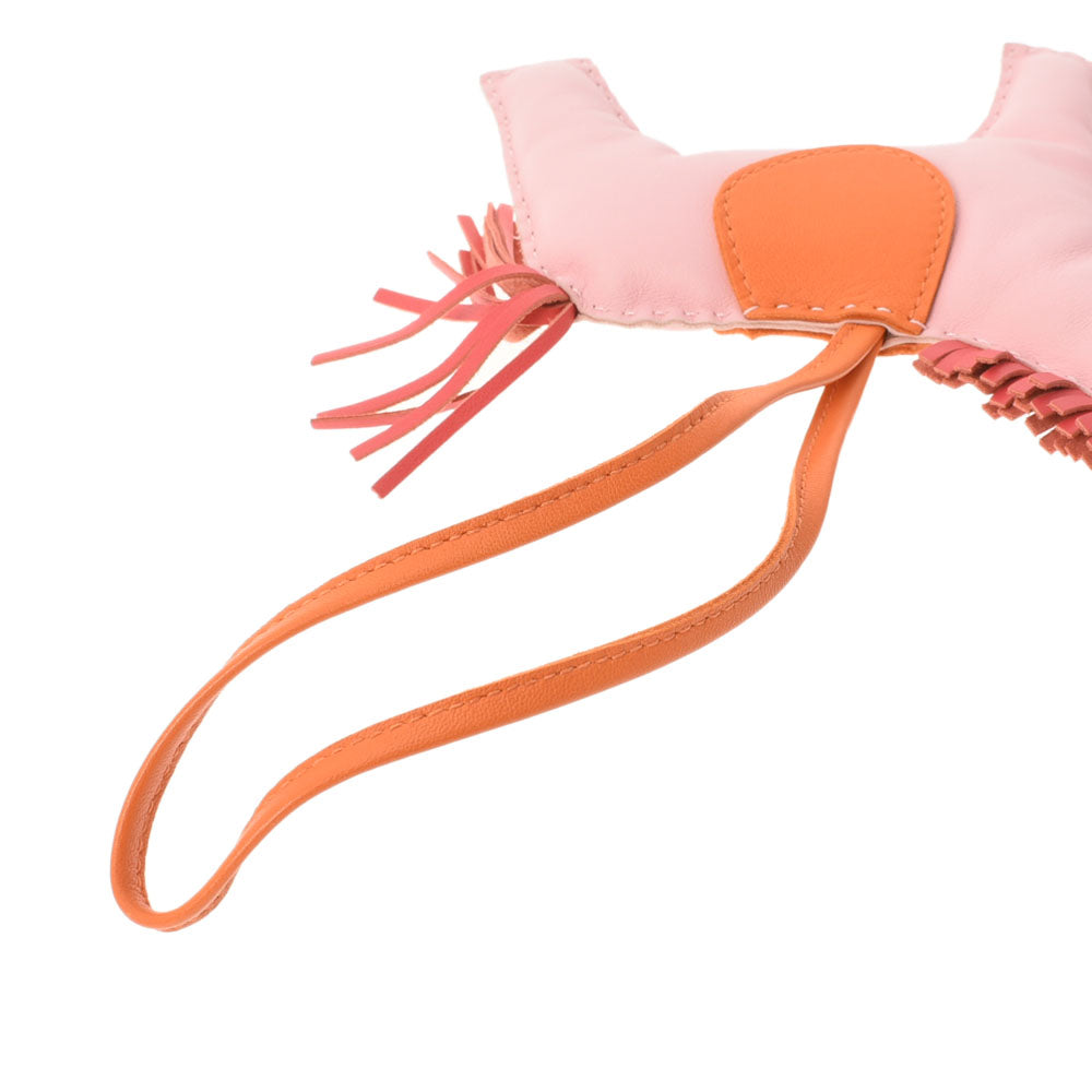 エルメスロデオGM バッグチャームローズサクラ/ローズジャイプール