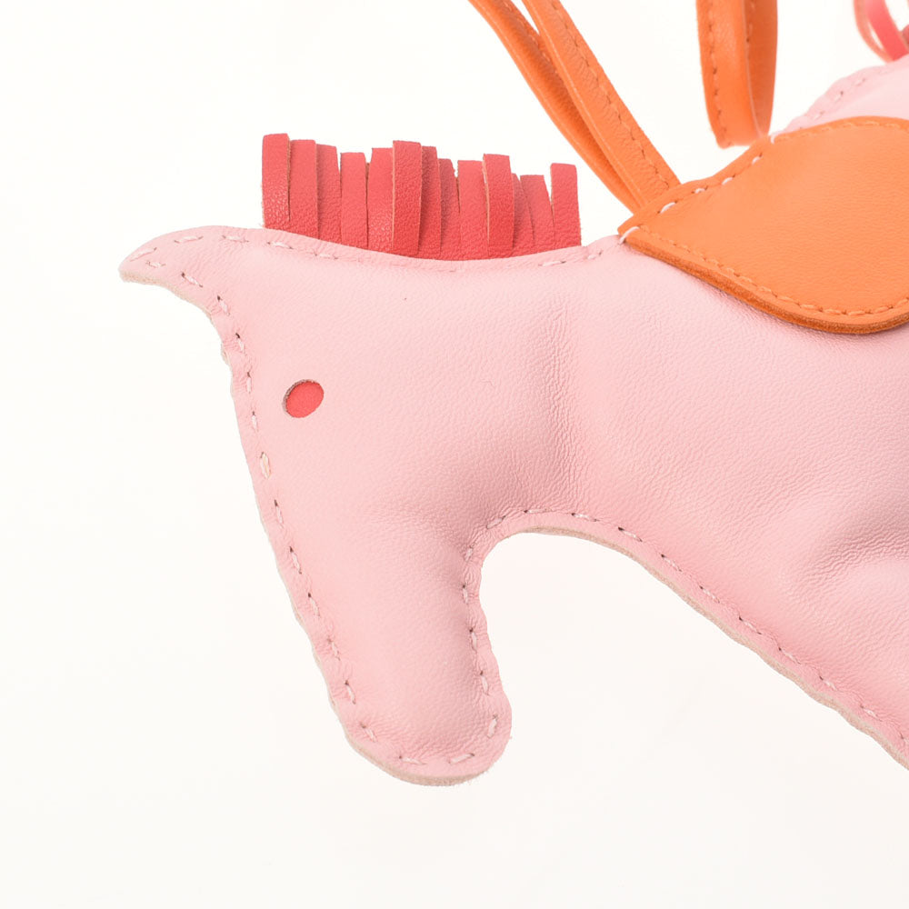 エルメスロデオGM バッグチャームローズサクラ/ローズジャイプール