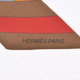 HERMES Hermes twilly geometric old tag Multicolor ladies silk 100 % scarf AB rank used Ginzo