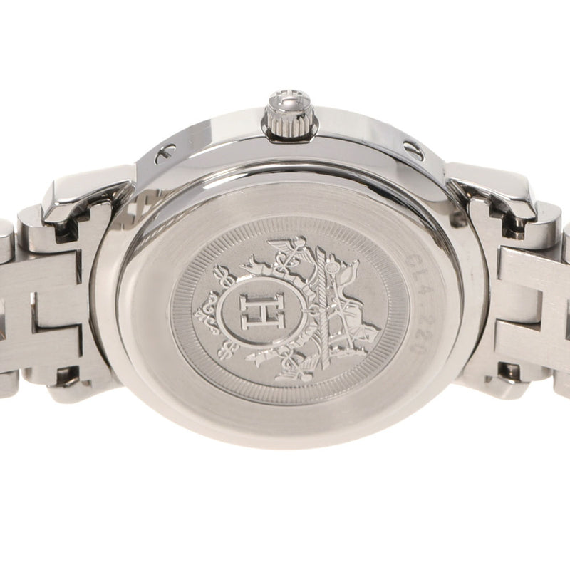 爱马仕爱马仕（Hermes Hermes）Clipper CL4.220女士SS/GP Watch Quartz White Dial A RANS使用Ginzo