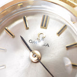 Omega Omega Devil Antique Ladies YG Watch Hand -wound Silver Dial A Rank used Ginzo