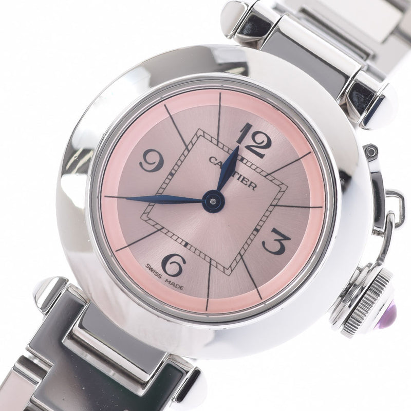 Cartier Cartier Misupacha W3140008 SS手表Quartz Pink Dial A等级使用Ginzo