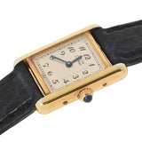 Cartier Cartier Mast Tank Vermey Yin Ladies SV/Leather Watch Quartz White Dial AB Rank Used Ginzo