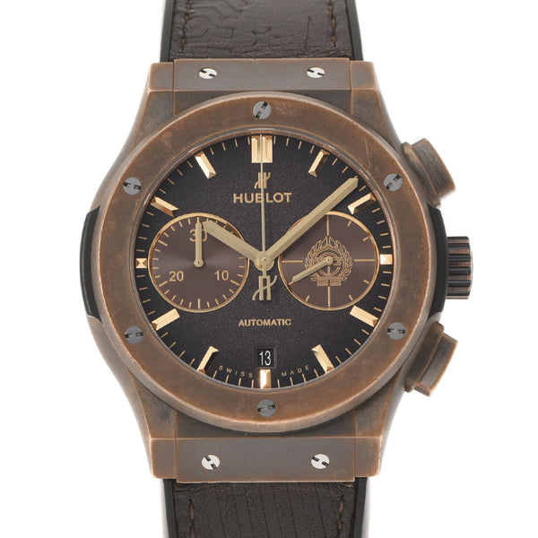 HUBLOT Ubro Classic Fusion East Coast Bronze Limited 50 pieces 521.bz.6680.vr.Ewc17 Men's Bronze Watch Automatic Brown Dial A Rank used Ginzo