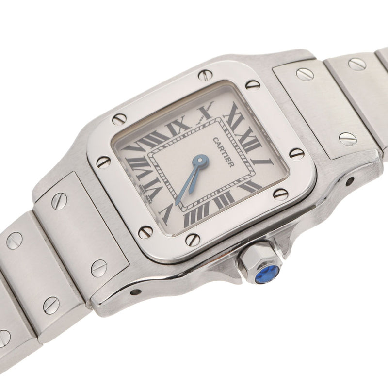 Cartier Cartier Santos Garbe SM W20056D6 Ladies SS Watch Quartz Ivory Dial A Rank used Ginzo