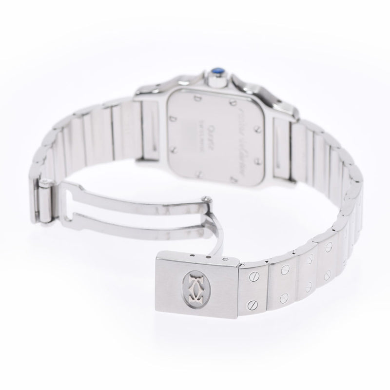 Cartier Cartier Cartier Santos Garbe SM Old Buckle 9057930女士SS观看Quartz象牙拨号台用ginzo