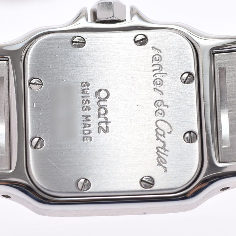 Cartier Cartier Cartier Santos Garbe SM Old Buckle 9057930女士SS观看Quartz象牙拨号台用ginzo