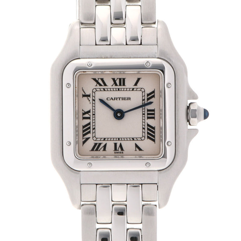 Cartier Cartier Pan Tail SM Ladies SS Watch Quartz Ivory Dial A Rank used Ginzo