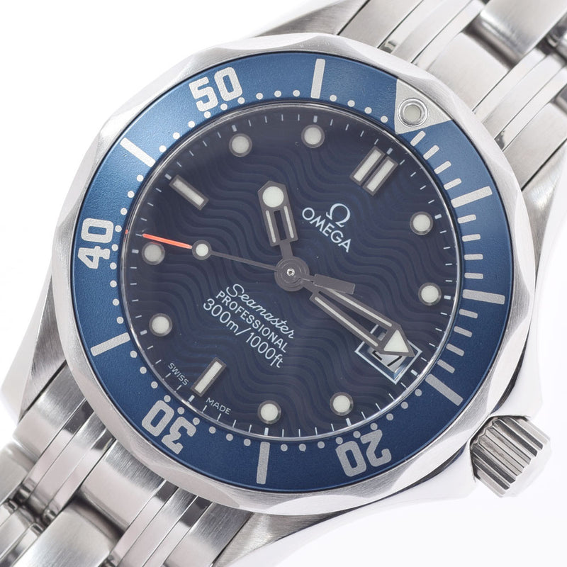 OMEGA Omega Sea Master Professional 300m 2583.80 Ladies SS Watch Quartz Blue Dial A Rank used Ginzo