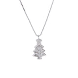 MONNICKENDAM モニッケンダム クリスマスツリーモチーフ ダイヤ0.28ct  レディース K18WG ネックレス Aランク 中古 銀蔵