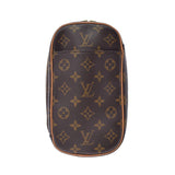 LOUIS VUITTON Louis Vuitton Monogram Pochette Ganju Brown M51870 Unisex Monogram Canvas Body Bag A Rank used Ginzo
