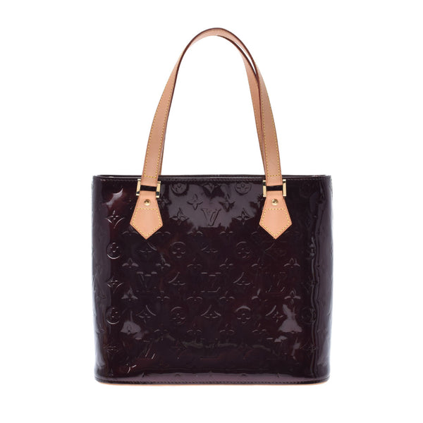 LOUIS VUITTON Louis Vuitton Verni Houston Tote Bag Amalant M91999 Ladies Monogram Verni Handbag AB Rank Used Ginzo