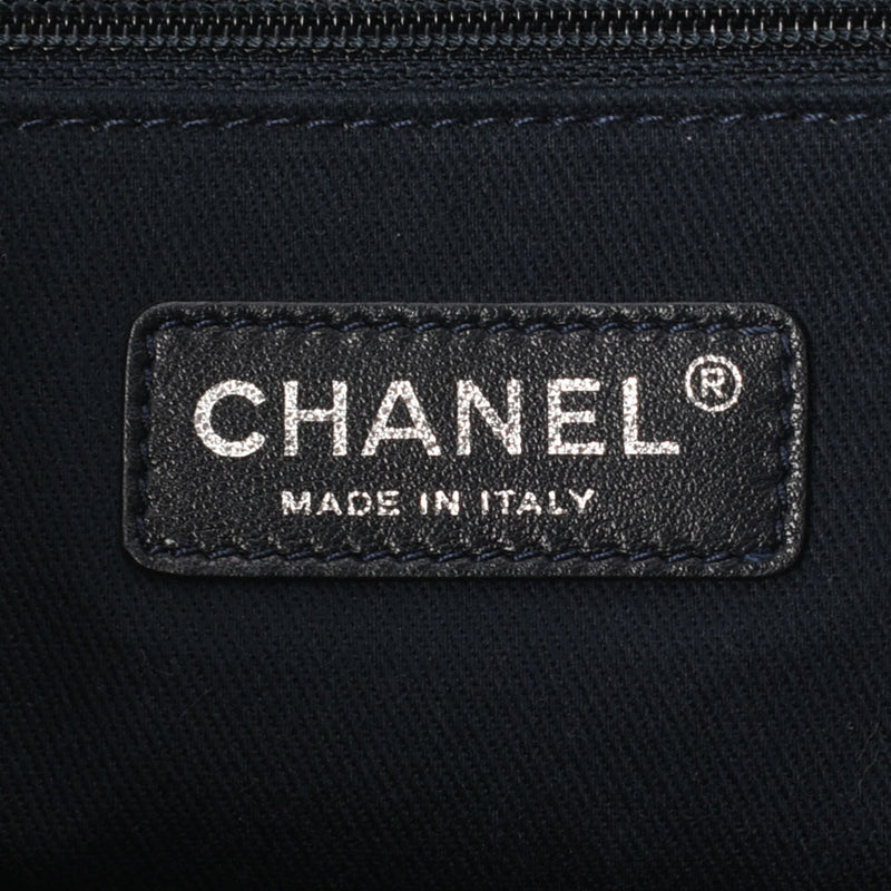 CHANEL Chanel Dorville Bowling Bag Navy Blue Ladies Denim 2WAY Bag A Rank used Ginzo