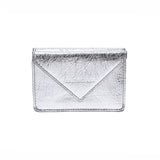 BALENCIAGA Balenciaga Paper Mini Wallet Silver 391446 Ladies Calf Trimal Wallet A Rank Used Ginzo