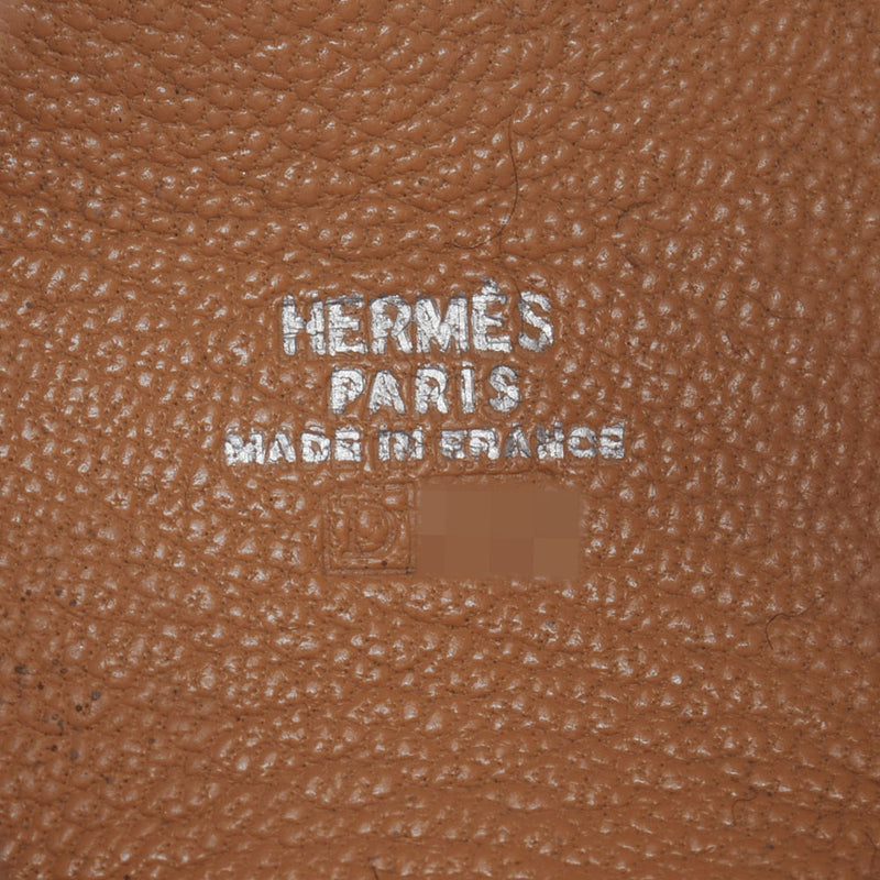 HERMES Hermes Vespa Pouch Natural Silver Bracket □ D engraved (around 2000) Ladies Shable Accessory Pouch AB Rank Used Ginzo