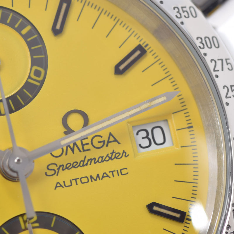 OMEGA オメガ スピードマスター デイト ミハエルシューマッハ 1stモデル 3511.12 メンズ SS 腕時計 自動巻き イエロー文字盤 Aランク 中古 銀蔵