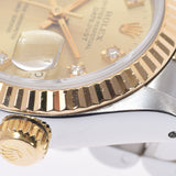 ROLEX Rolex Datejust 10P Diamond 69173G Ladies YG/SS Watch Automatic Champagne Dial A Rank used Ginzo