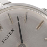 ROLEX ロレックス プレジション アンティーク 2649 レディース SS/革 腕時計 手巻き シルバー文字盤 ABランク 中古 銀蔵