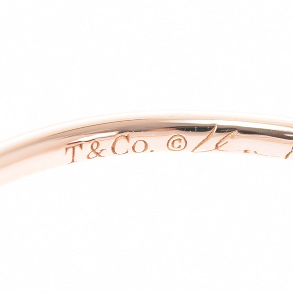 Tiffany & Co. Tiffany Wave Single Low Ring Diamond 0.06ct One grain diamond 6.5 Ladies K18PG Ring / Ring A Rank used Ginzo