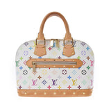 路易威顿路易·维顿（Louis Vuitton）颜色Alma White M92647女士会标会标多色手提包B等级使用Ginzo