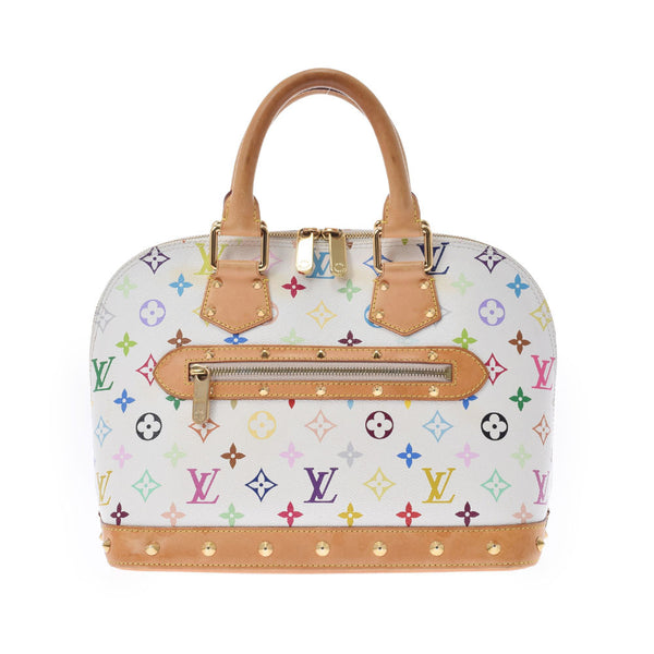 LOUIS VUITTON ルイヴィトン マルチカラー アルマ 白 M92647 レディース モノグラムマルチカラー ハンドバッグ Bランク 中古 銀蔵