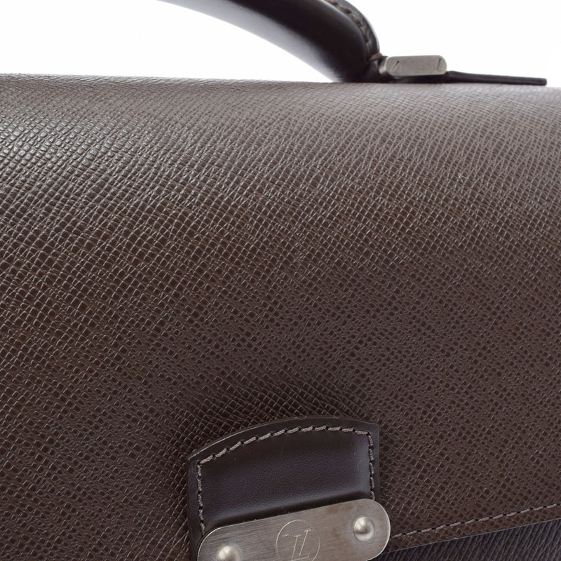 LOUIS VUITTON Louis Vuitton Taiga Laget Glizuri (Tea) M31098 Men's Leather Business Bag B Rank used Ginzo