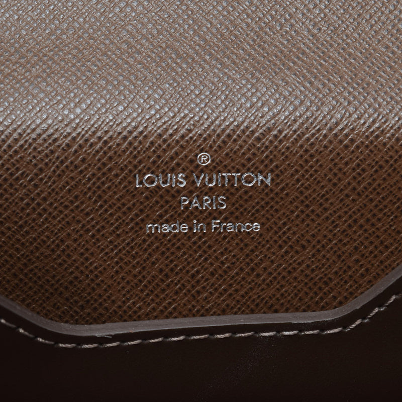 LOUIS VUITTON Louis Vuitton Taiga Laget Glizuri (Tea) M31098 Men's Leather Business Bag B Rank used Ginzo