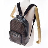 LOUIS VUITTON Louis Vuitton Monogram Makaser Josh Brown/Black M41530 Men's Gram Makaser Canvas Bucks Backpack AB Rank Used Ginzo