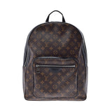 LOUIS VUITTON Louis Vuitton Monogram Makaser Josh Brown/Black M41530 Men's Gram Makaser Canvas Bucks Backpack AB Rank Used Ginzo