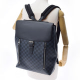 LOUIS VUITTON Louis Vuitton Damier New Port Cobalt/Black N41586 Men's Damier Cobalt Rucksack Daypack A Rank Used Ginzo