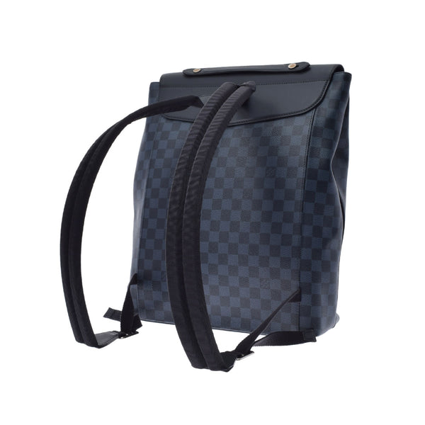 LOUIS VUITTON Louis Vuitton Damier New Port Cobalt/Black N41586 Men's Damier Cobalt Rucksack Daypack A Rank Used Ginzo