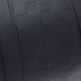 LOUIS VUITTON Louis Vuitton Damier Anfini Kepol Bandriere 45 Black N41145 Unisex Leather Boston Bag A Rank used Ginzo