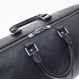 LOUIS VUITTON Louis Vuitton Damier Anfini Kepol Bandriere 45 Black N41145 Unisex Leather Boston Bag A Rank used Ginzo