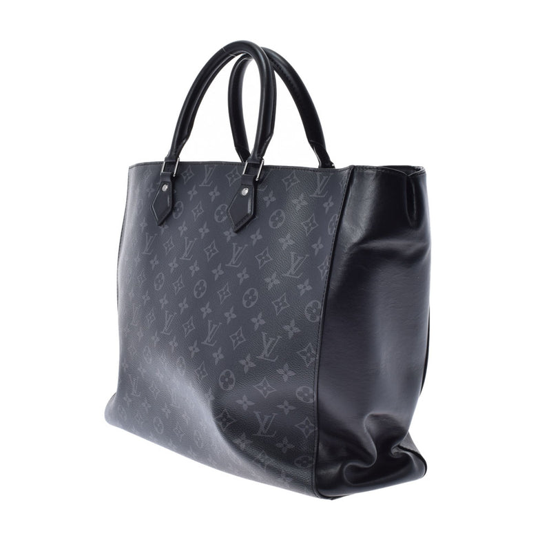 LOUIS VUITTON Louis Vuitton Monogram Eclipse Grand Sack Black M44733 Men's Monogram Canvas Tote Bag AB Rank Used Ginzo