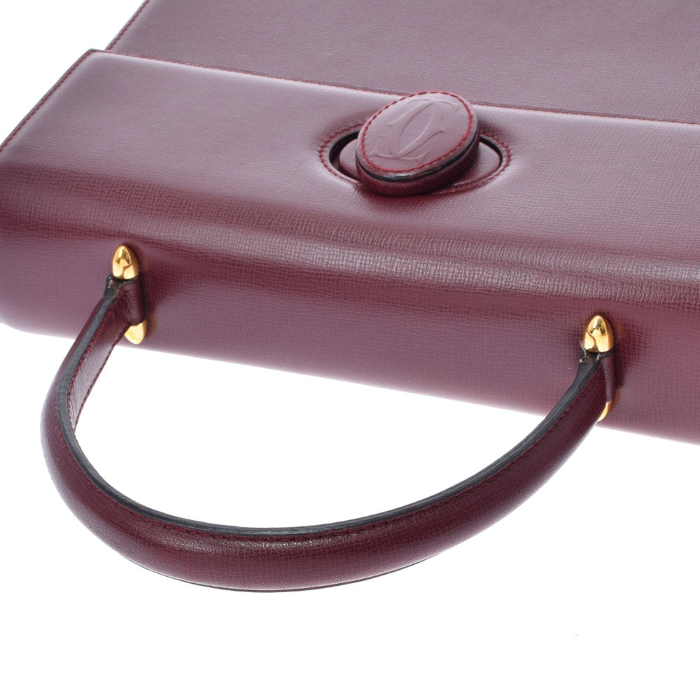 カルティエマストライン ボルドー ゴールド金具 レディース レザー