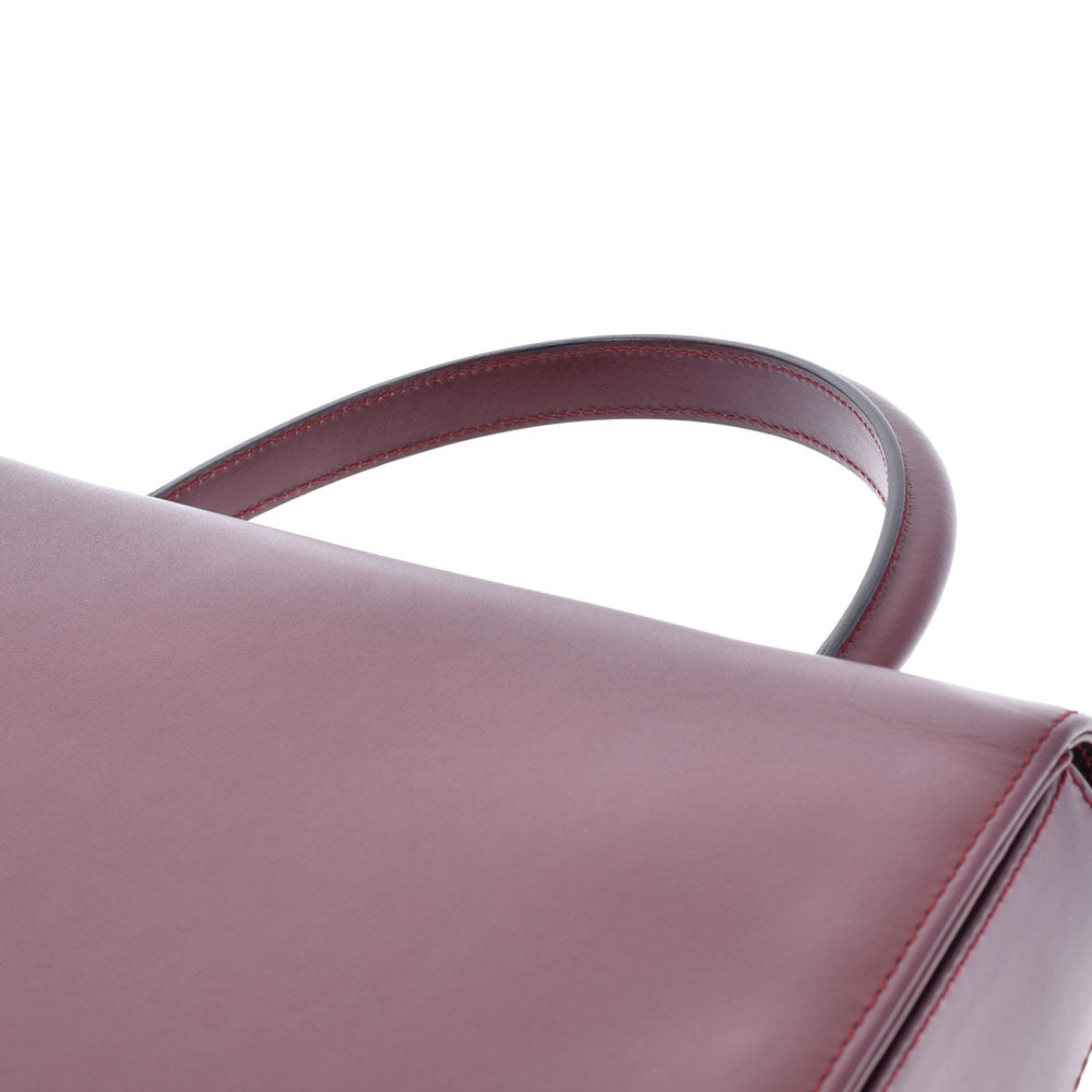 カルティエマストライン ボルドー レディース カーフ ハンドバッグ