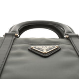 Prada Prada Gray Ladies Nylon 2way Bag AB等级使用Ginzo