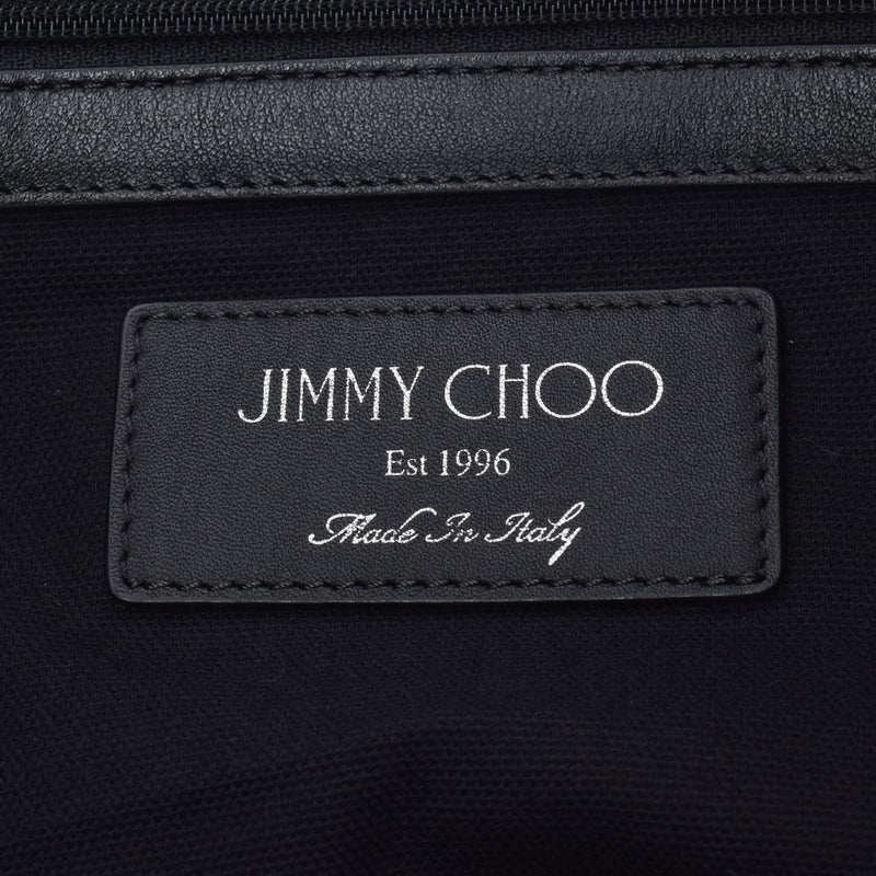 JIMMY CHOO ジミーチュウ スタッズ 黒 レディース カーフ トートバッグ Bランク 中古 銀蔵