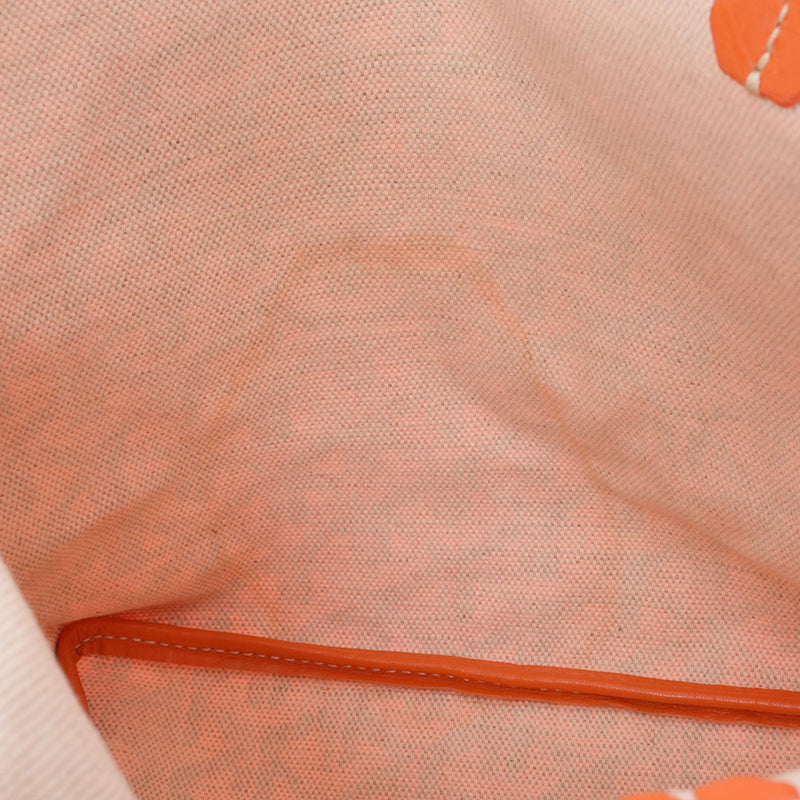Goyard Goyal Saint -Lui Junior Orange Ladies PVC/Leather Handbag AB Rank used Ginzo