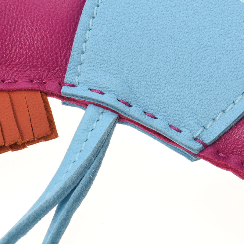 HERMES Hermes Rodeo GM Horse Bag Charm Rose Purple/Celest/Carnelian A engraved (around 2017) Unisex Annomiro Charm A Rank used Ginzo