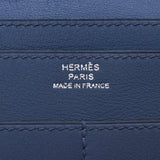 HERMES Hermes Dogon GM Blue Safel Paladium Bracket □ O Engraved (around 2011) Unisex Voice Wift Wallet B Rank Used Ginzo