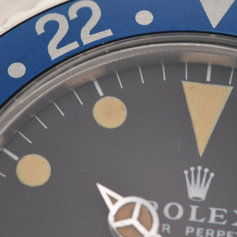 ROLEX ロレックス GMTマスター マーク2 ダイヤル ペプシベゼル 1675 メンズ SS 腕時計 自動巻き 黒文字盤 ABランク 中古 銀蔵