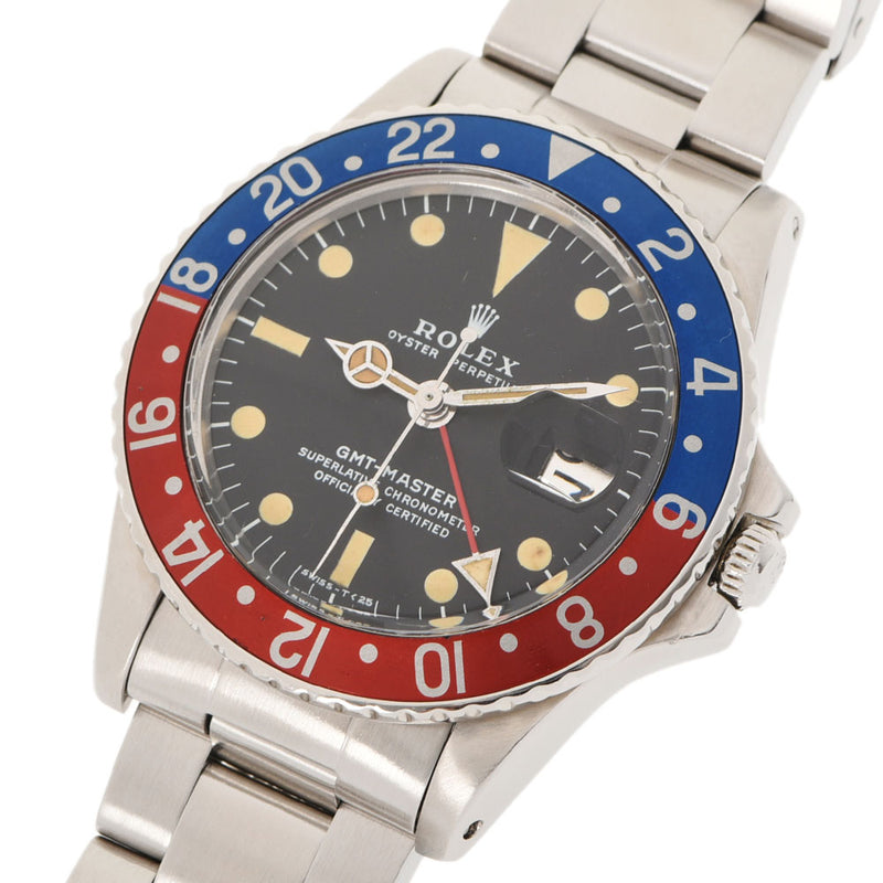 ロレックスGMTマスター マーク2 ダイヤル ペプシベゼル メンズ 腕時計 1675 ROLEX 中古 – 銀蔵オンライン