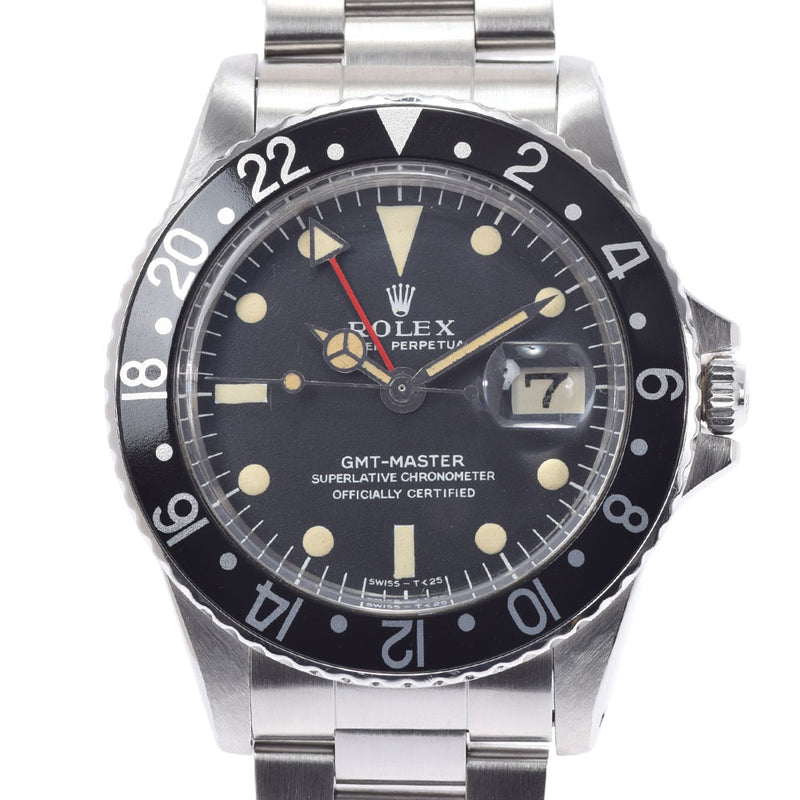 ロレックスGMTマスター 1型ダイヤル マットダイヤル ロングE メンズ 腕時計 1675 ROLEX 中古 – 銀蔵オンライン