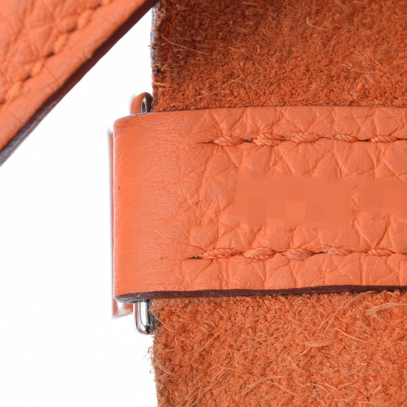 HERMES Hermes Picotan Lock PM Orange Paladium Bracket X engraved (around 2016) Ladies Toryon Lemance Handbag A Rank Used Ginzo