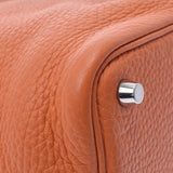HERMES Hermes Picotan Lock PM Orange Paladium Bracket X engraved (around 2016) Ladies Toryon Lemance Handbag A Rank Used Ginzo
