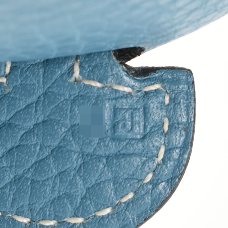 HERMES Hermes Ebulin Evulin PM Blue Gene Paladium Bracket □ J engraved (around 2006) Unisex Toryon Lemance Shoulder Bag B Rank used Ginzo