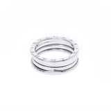 BVLGARI Bvlgari B-ZERO1 # 60 Size S 19 Unisex K18WG Ring / Ring A Rank used Ginzo