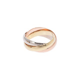 Cartier Cartier Trinity Ring Three Color #49 9 Ladies K18YG/WG/PG Ring/Ring A Rank Used Ginzo